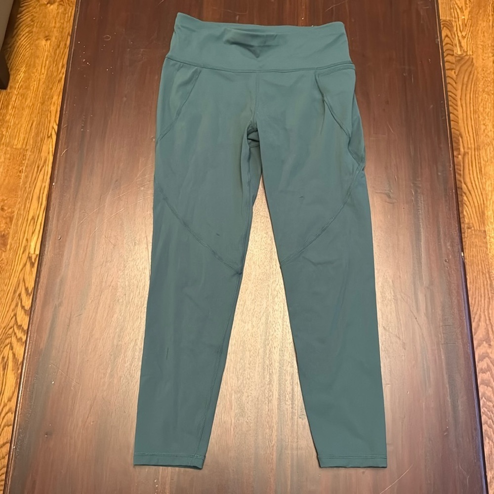 Sweaty Betty The Power 7/8 length green leggings size small